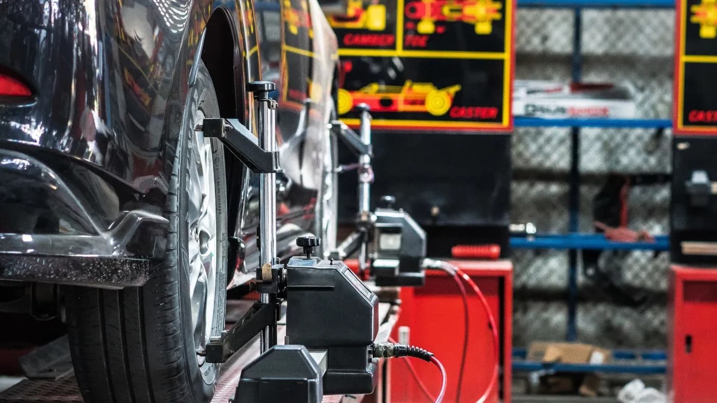 ADAS calibration equipment at Phantom Autobody